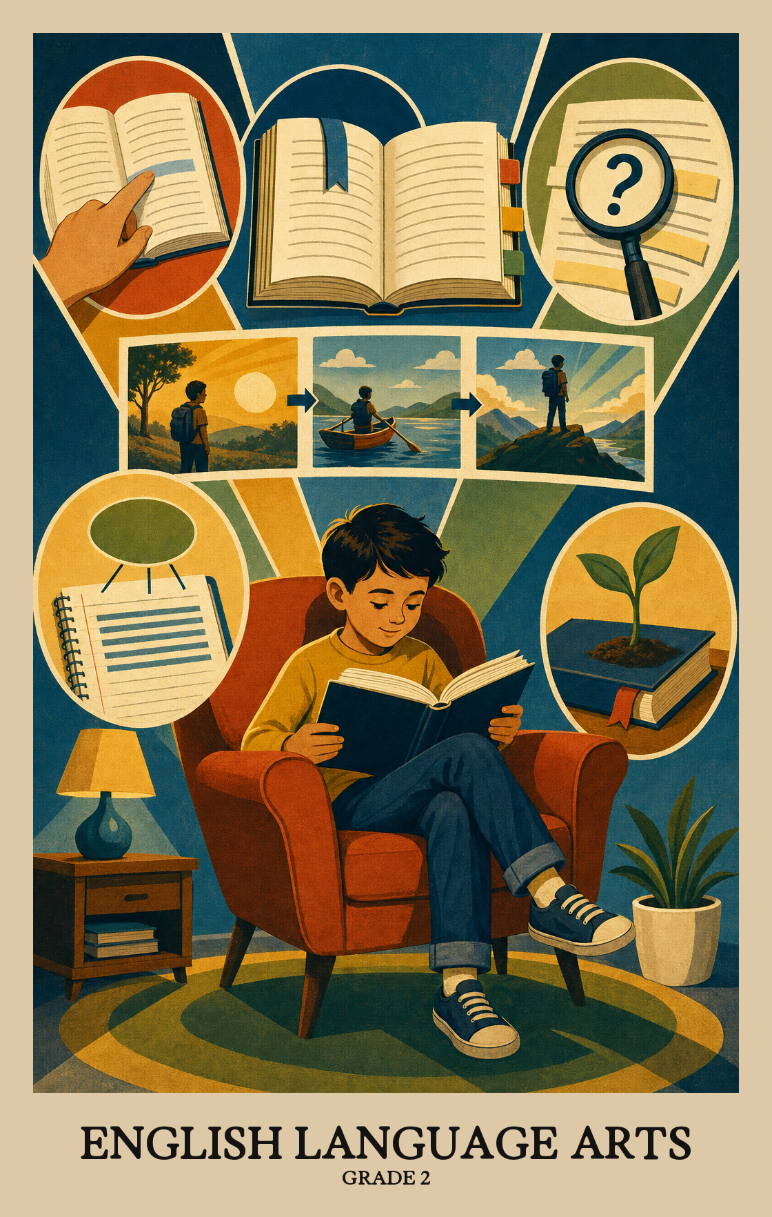 Illustration of what students learn in Grade 2 English Language Arts