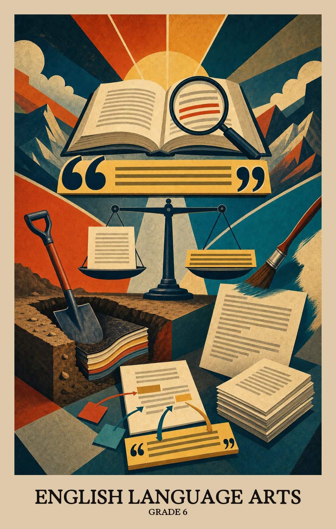 Illustration of what students learn in Grade 6 English Language Arts