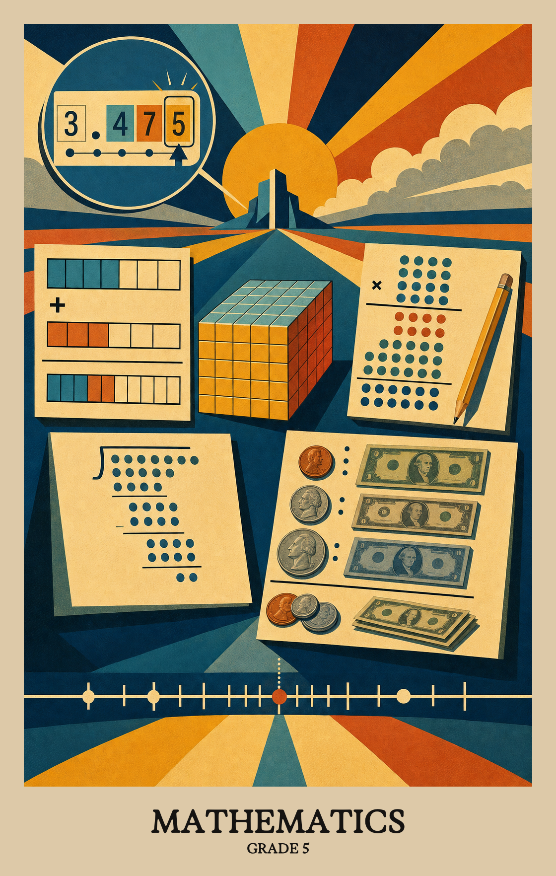 Illustration of what students learn in Grade 5 Mathematics