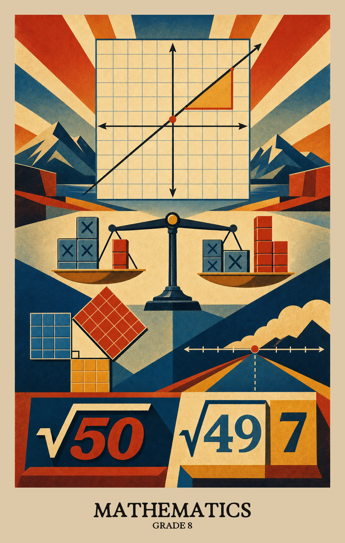 Illustration of what students learn in Grade 8 Mathematics