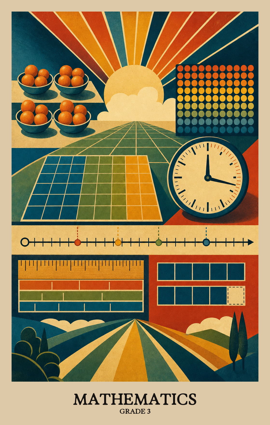Illustration of what students learn in Grade 3 Mathematics